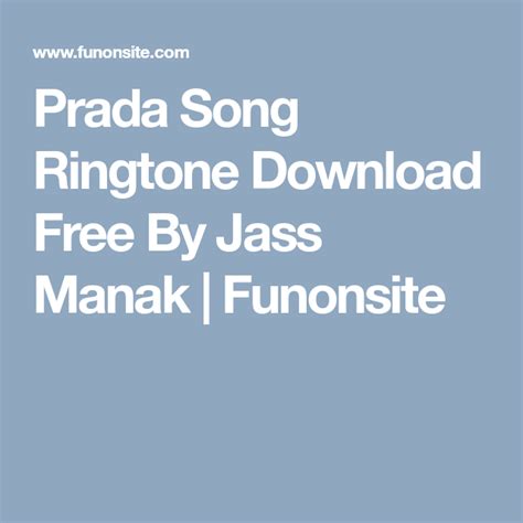 prada ringtone download|PRADA .